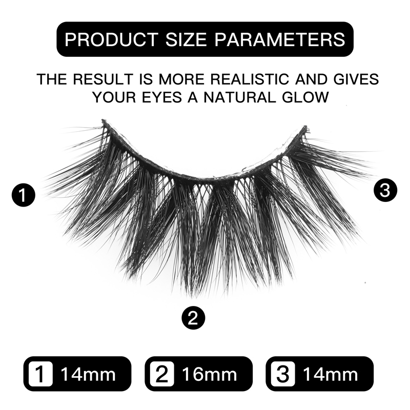 7 pares de pestañas postizas 3D Faux Mink Lashes Natural Look Wispy Fake Pestañas 16-20MM Volumen esponjoso Paquete de pestañas largas y gruesas 3 estilos mixtos 