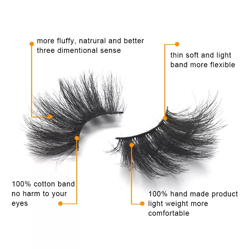 Etiqueta privada sintética 5D Silk Eyelash Fiber