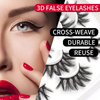 7 pares de pestañas postizas 3D Faux Mink Lashes Natural Look Wispy Fake Pestañas 16-20MM Volumen esponjoso Paquete de pestañas largas y gruesas 3 estilos mixtos 