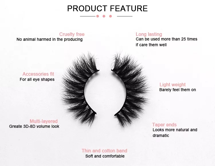 Etiqueta privada sintética 5D Silk Eyelash Fiber