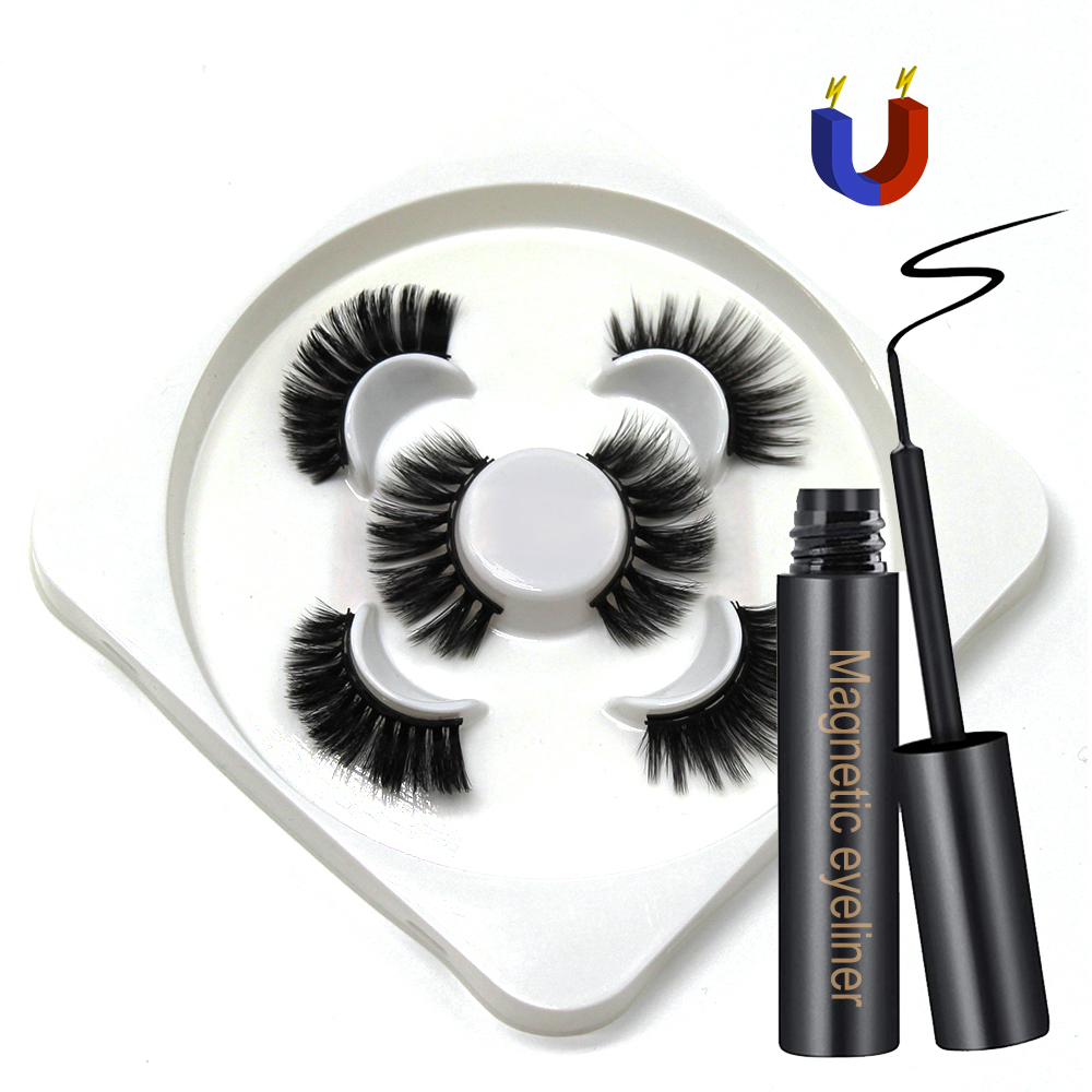 Faux Mink Hair reutilizable Magnetic Eyelash