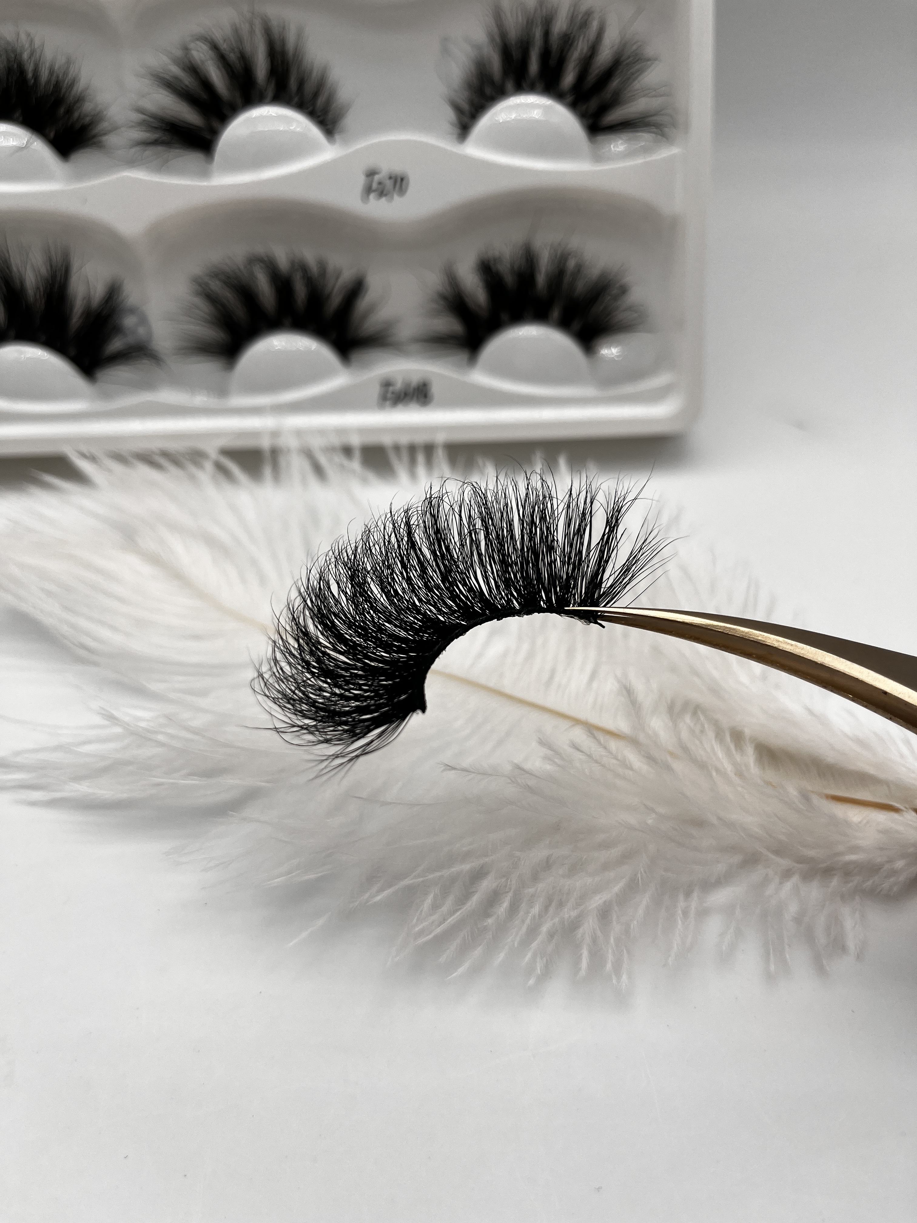 Extensiones Cabello Cabello sintético Faux Mink Eyelash